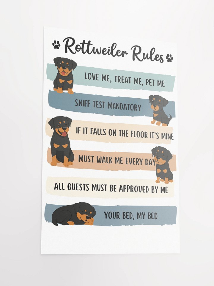 Rottweiler Rules Poster product image (6)