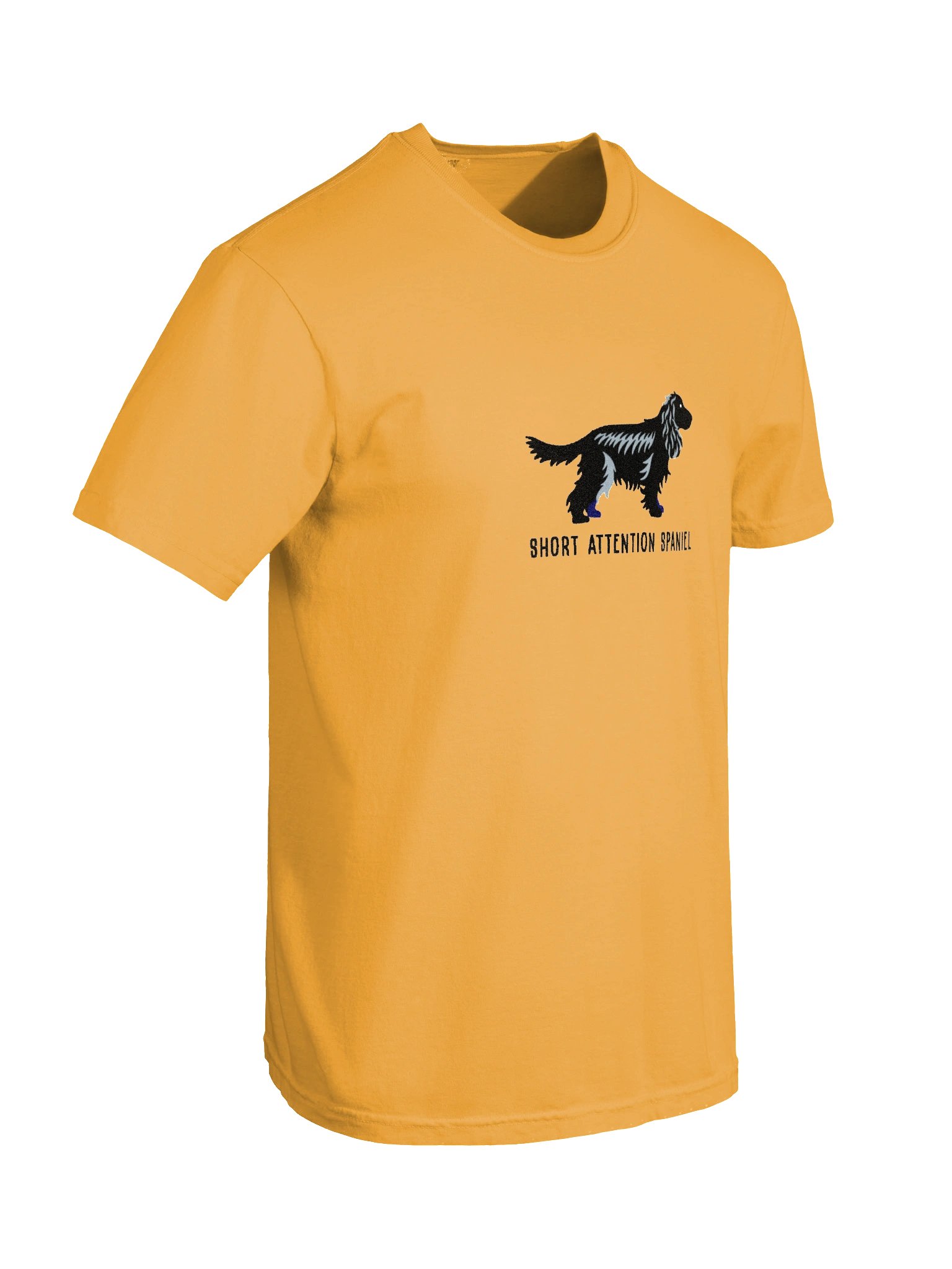 Short Attention Spaniel T-Shirt(Embroidered) of an English Cocker Spaniel(Black) product image (11)