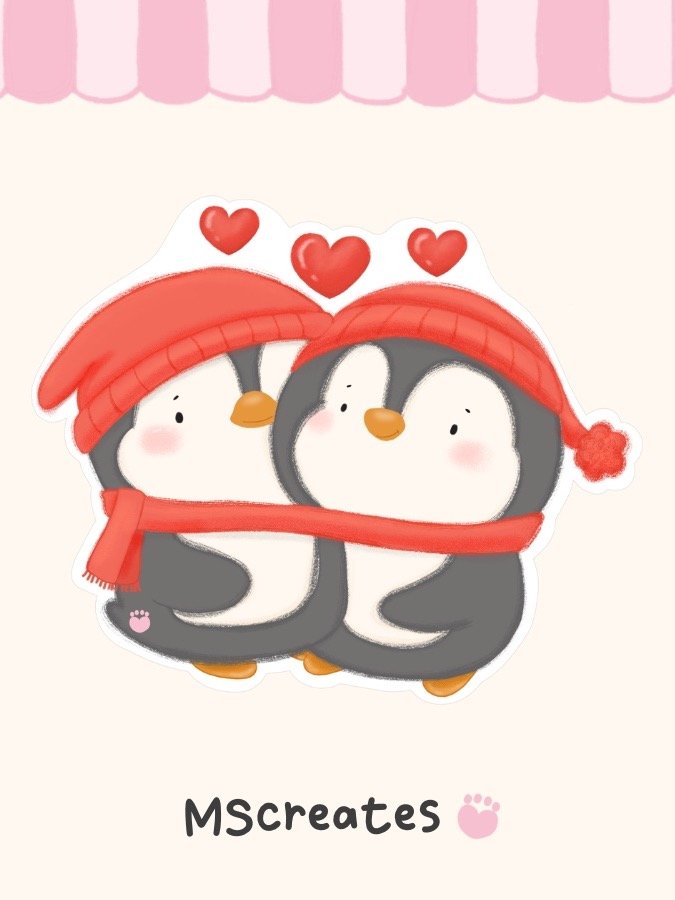 Cozy Penguin Sticker product image (3)