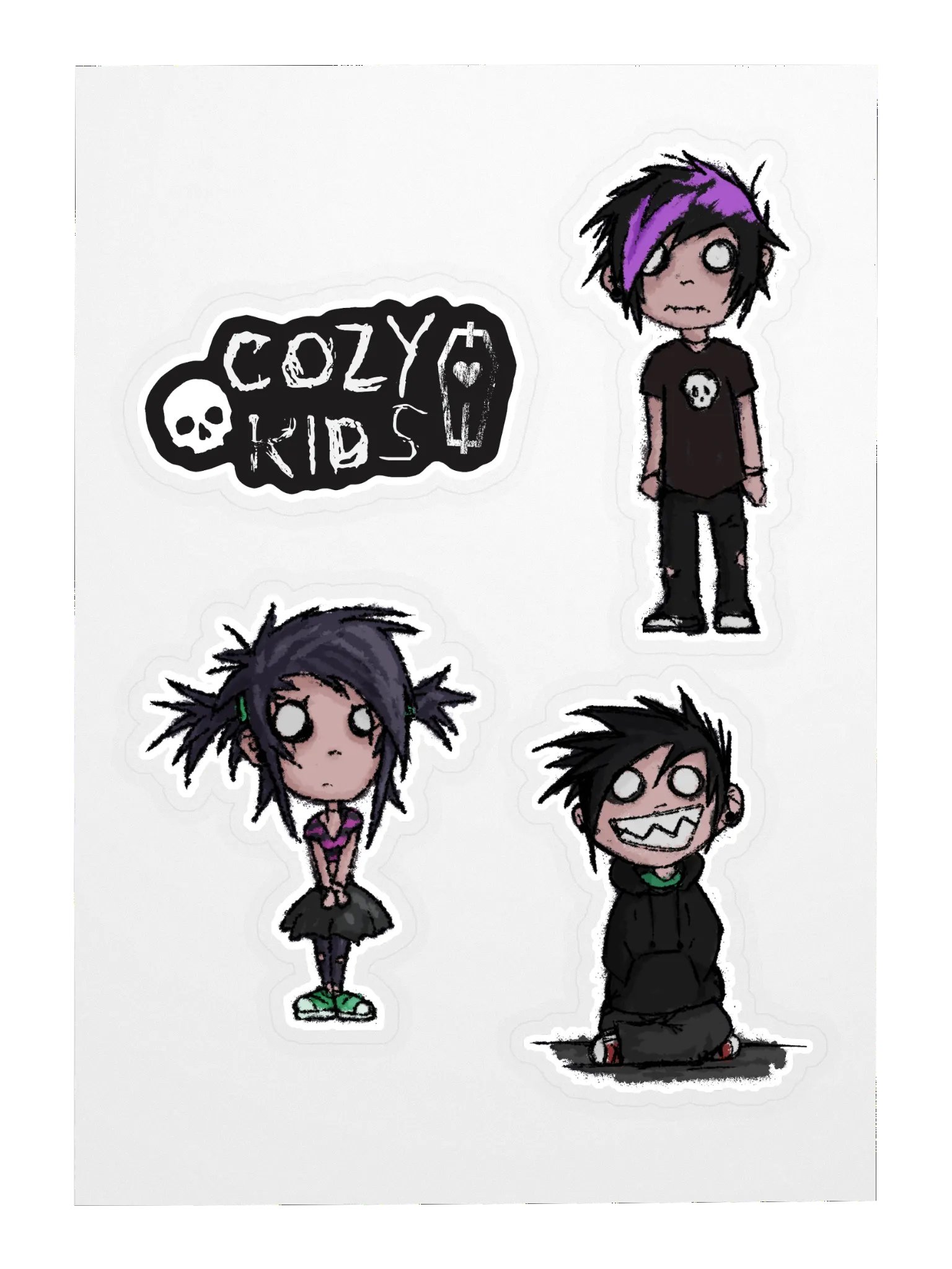 Cozy Kids Sticker Sheet product image (2)