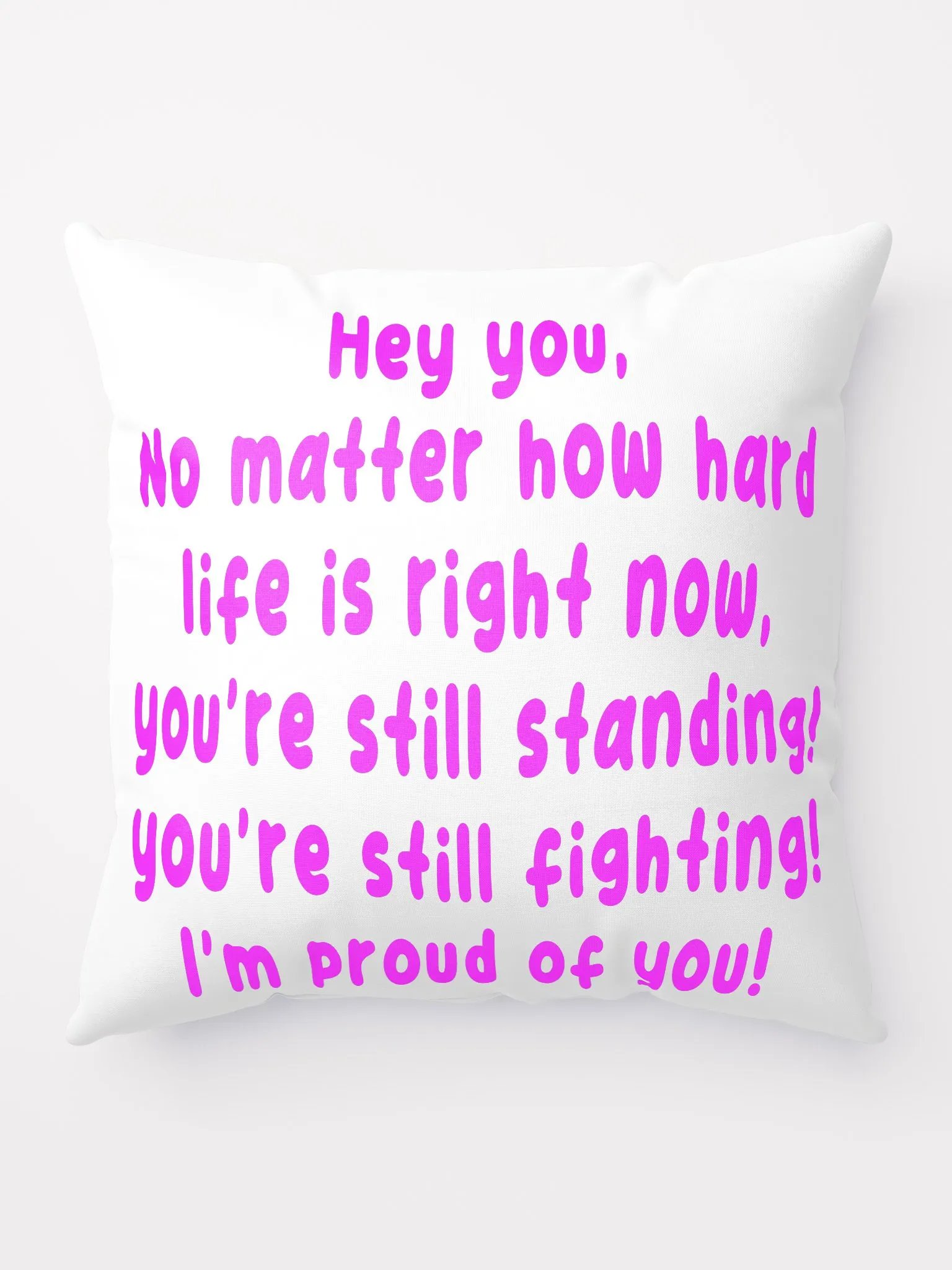 Hey You Pillow Case - pink product image (9)