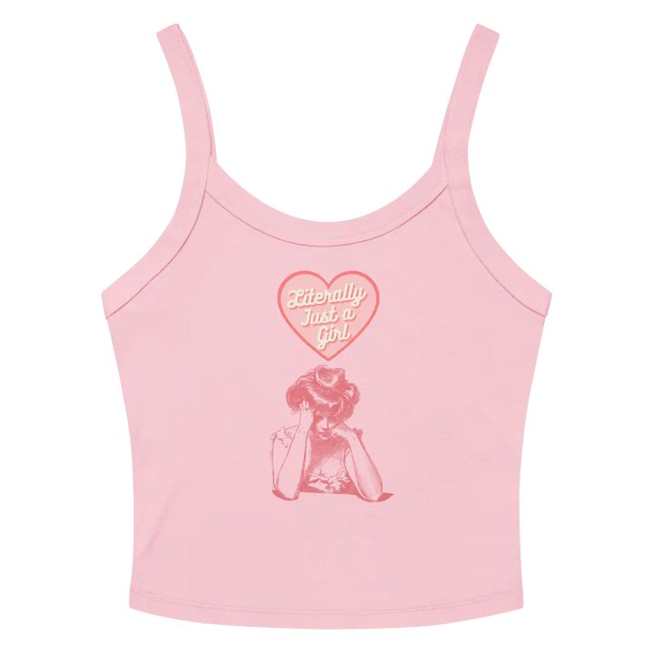 Literally Just a Girl Tank (Pink Print) product image (2)