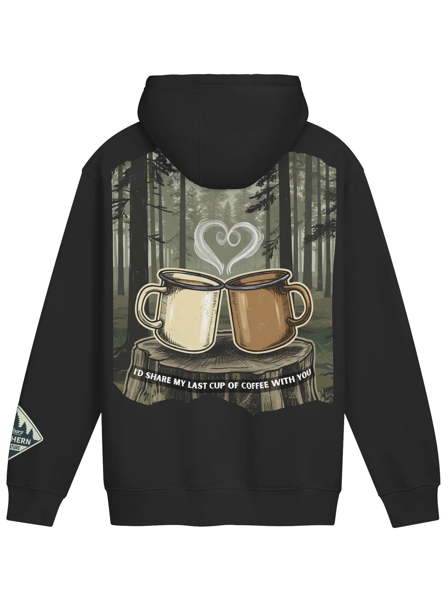 I’d Share My Last Cup of Coffee With You – Outdoorsy Couples Sweatshirt product image (1)