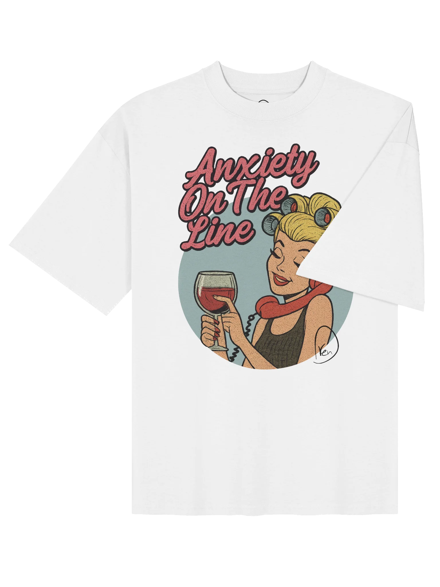 Anxiety On The Line Oversized Tee product image (4)