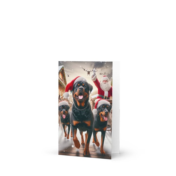Rottweiler Santa Paws Greeting Card product image (1)