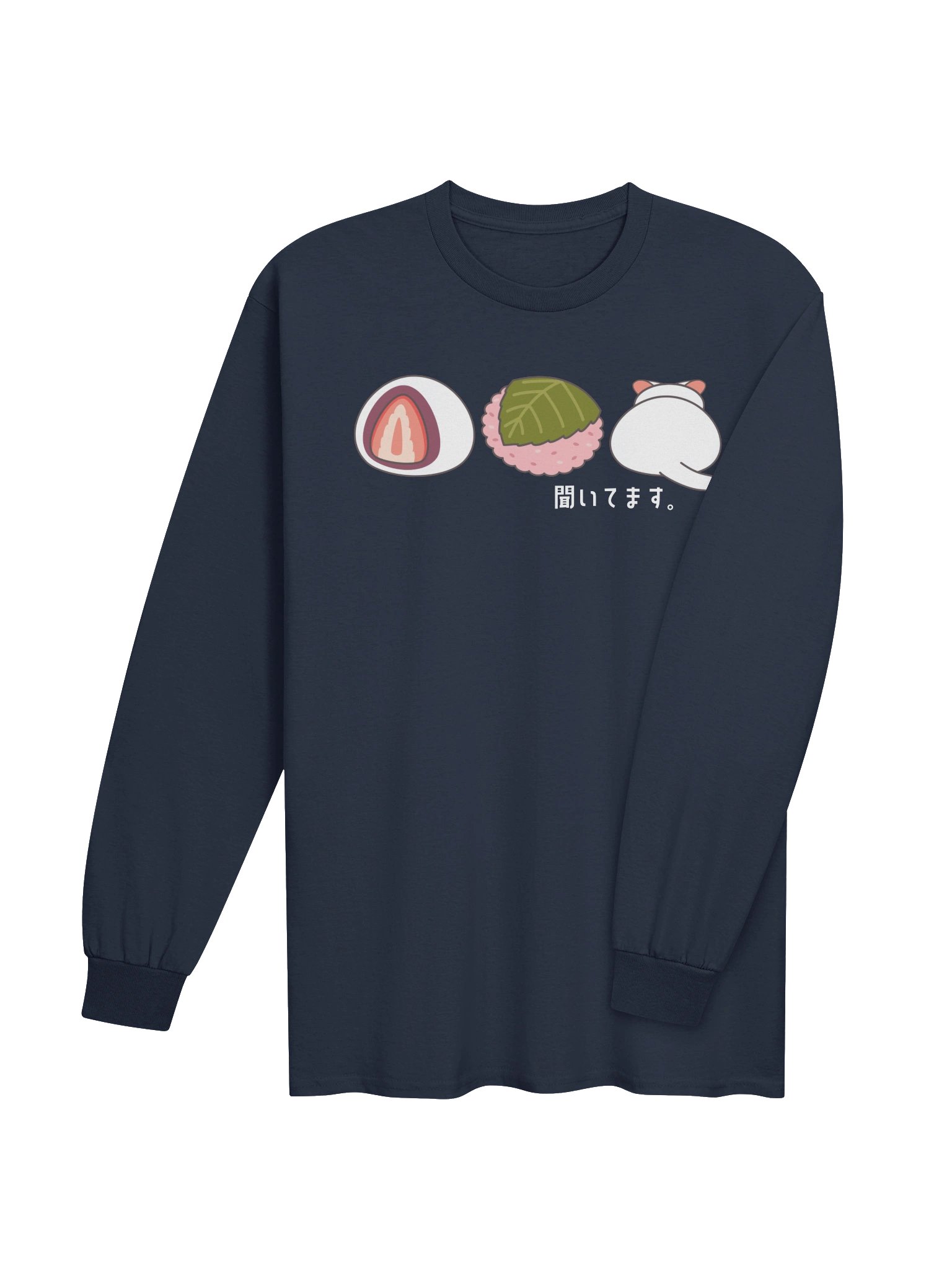 Daifuku Mochi Cat - Unisex Adult Long Sleeve T-shirt product image (6)