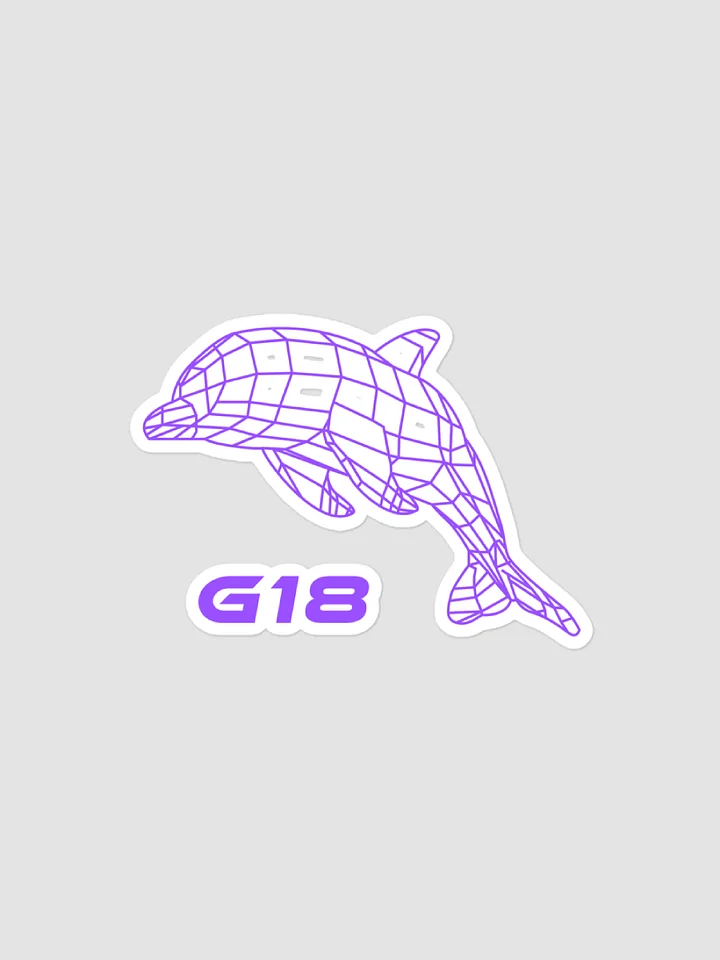 Wireframe Dolphin Sticker product image (1)