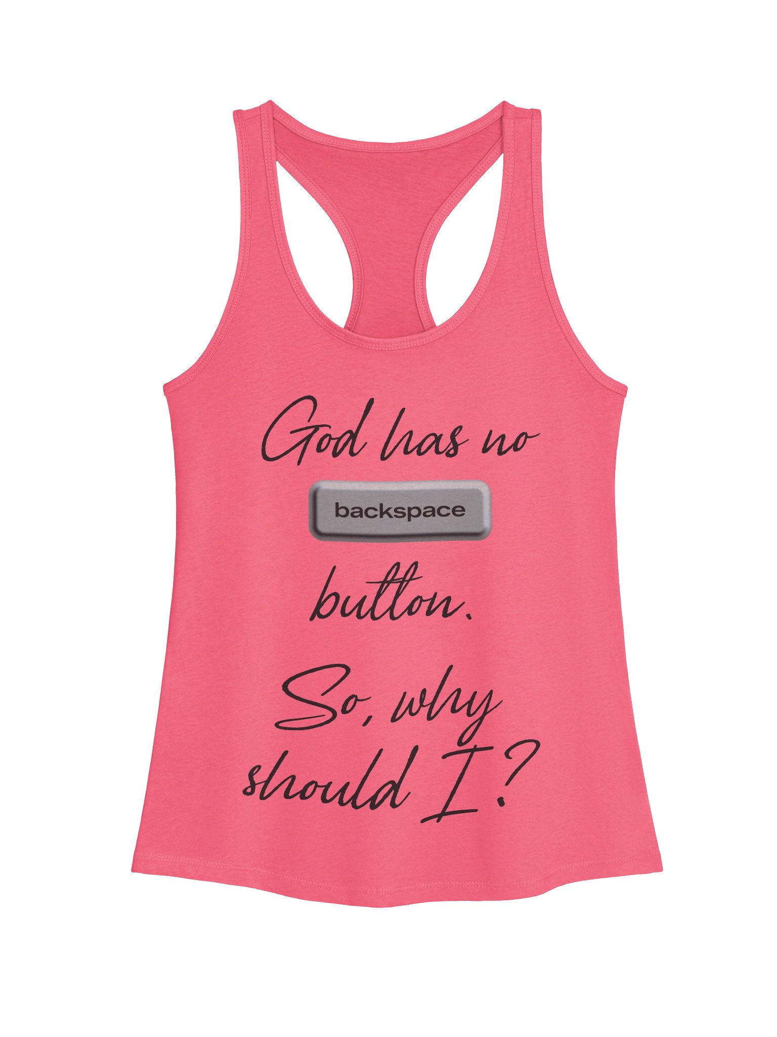 "God Has No Backspace" Tank Top product image (2)