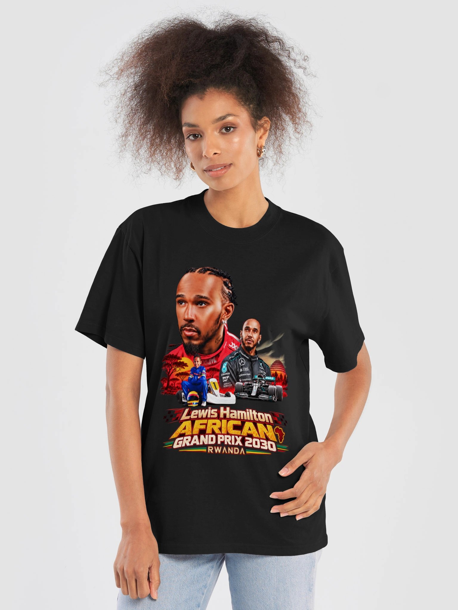 Lewis Hamilton African Grand Prix T-Shirt product image (6)