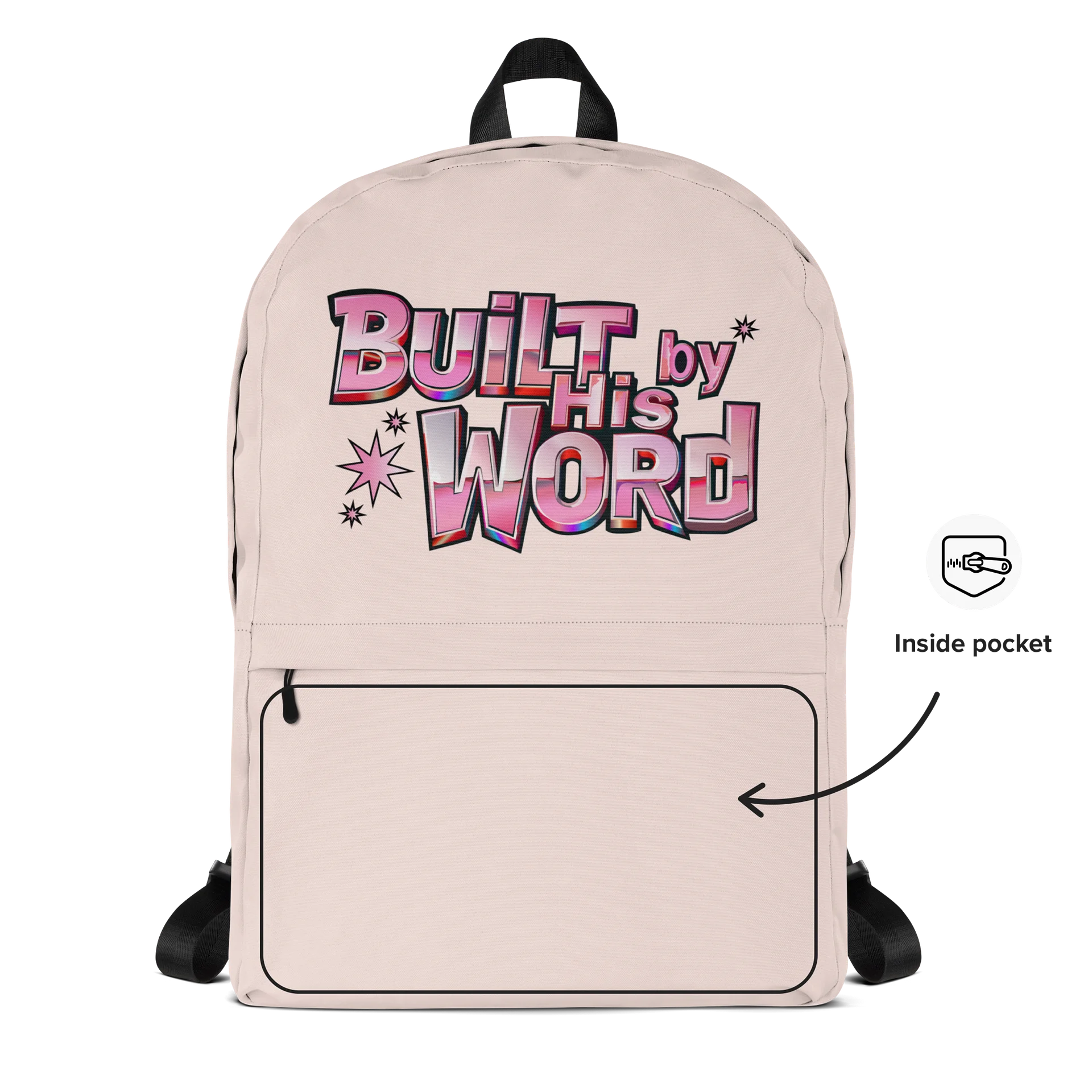 Built by His Word Backpack with Star Details product image (4)