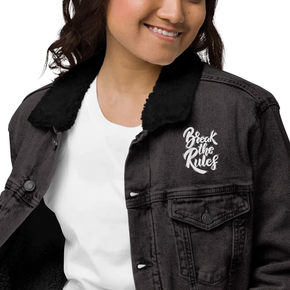 BREAK - Cosmic Symbol Unisex Denim Jacket product image (9)