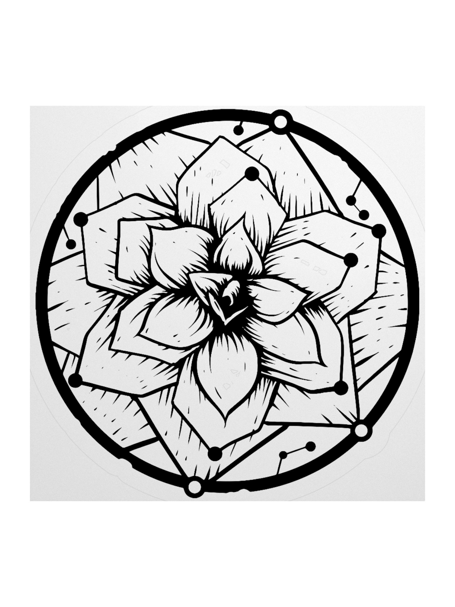 Camellia Emblem Sticker product image (1)