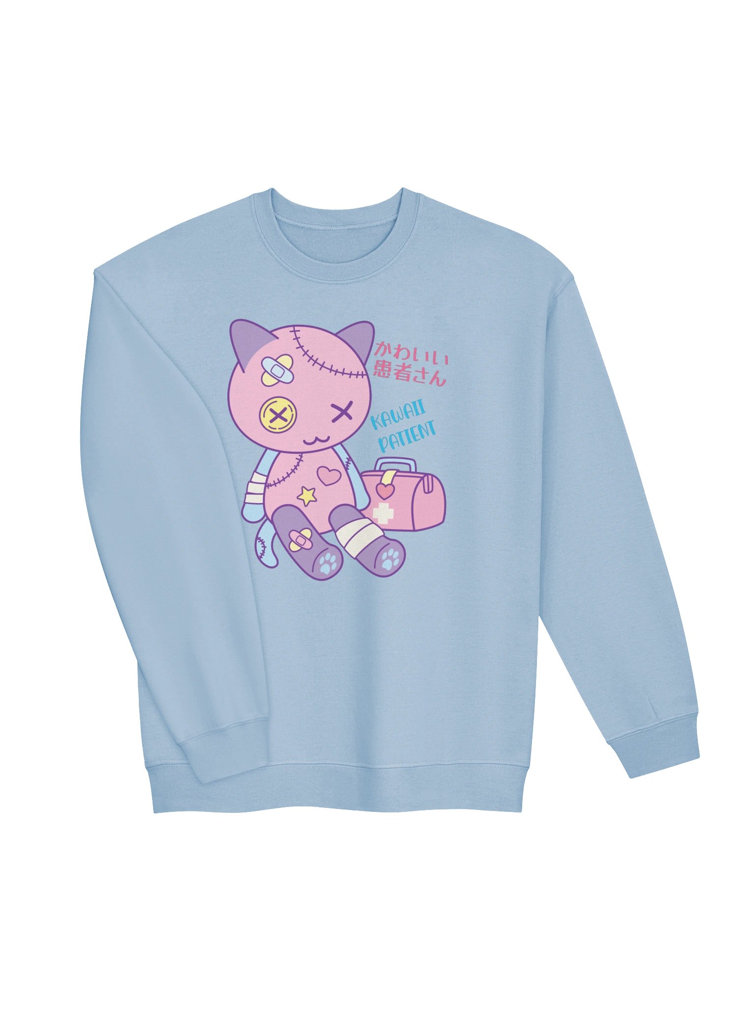 Kawaii Patient Toy Cat - Unisex Adult Sweatshirt product image (2)