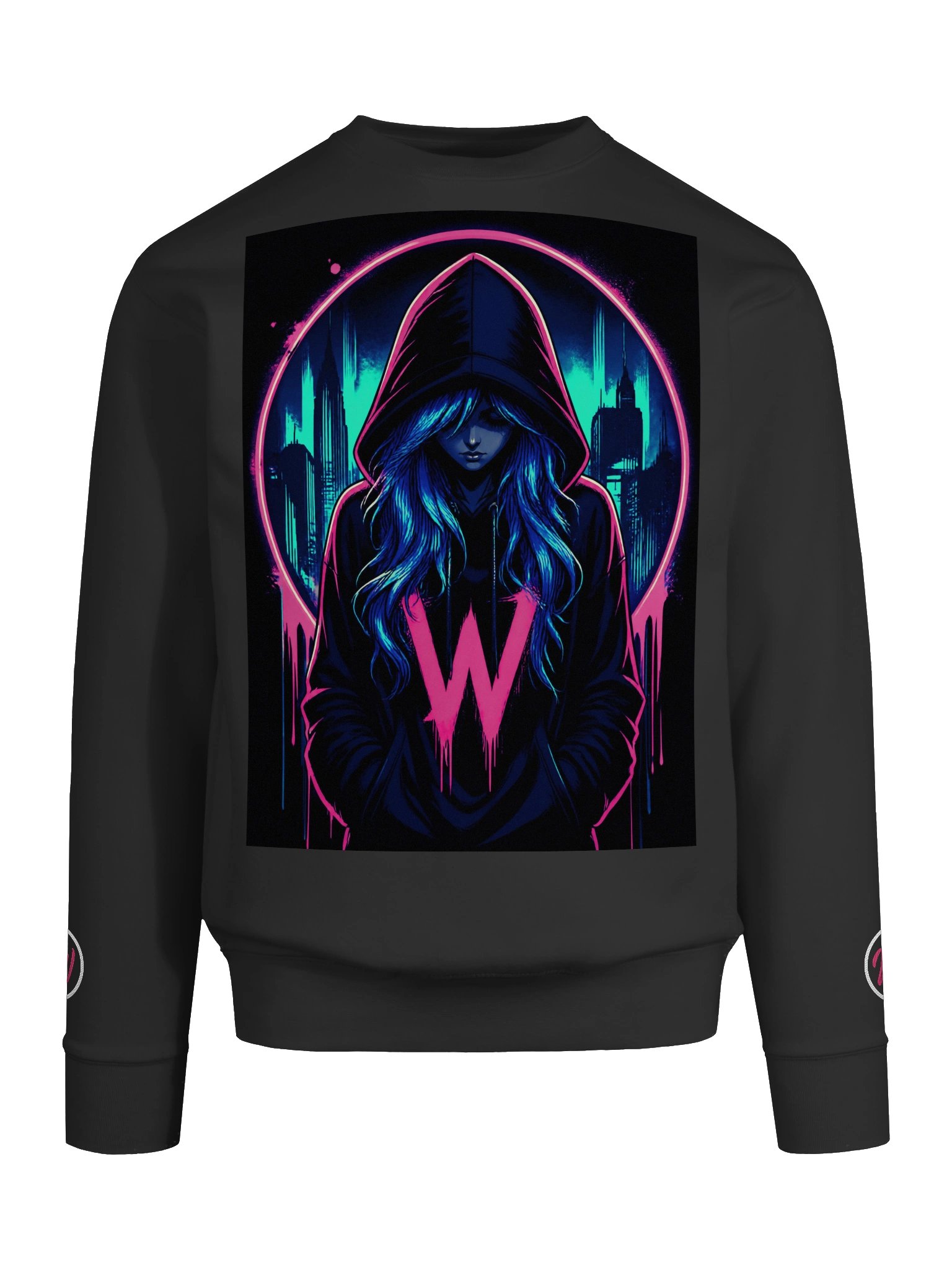 Neon Cyper Punk Girl Crew product image (26)