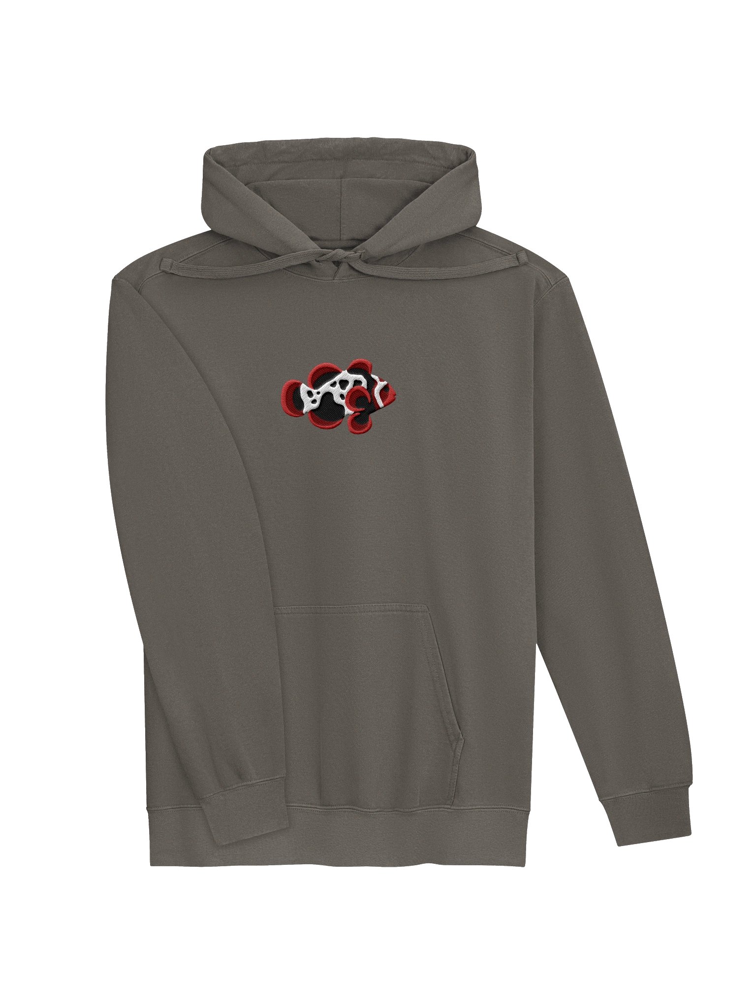 Lightning Maroon Clownfish Embroidered Hoodie | Saltwater Reef Aquarium Fish & Ocean Lover Apparel product image (7)