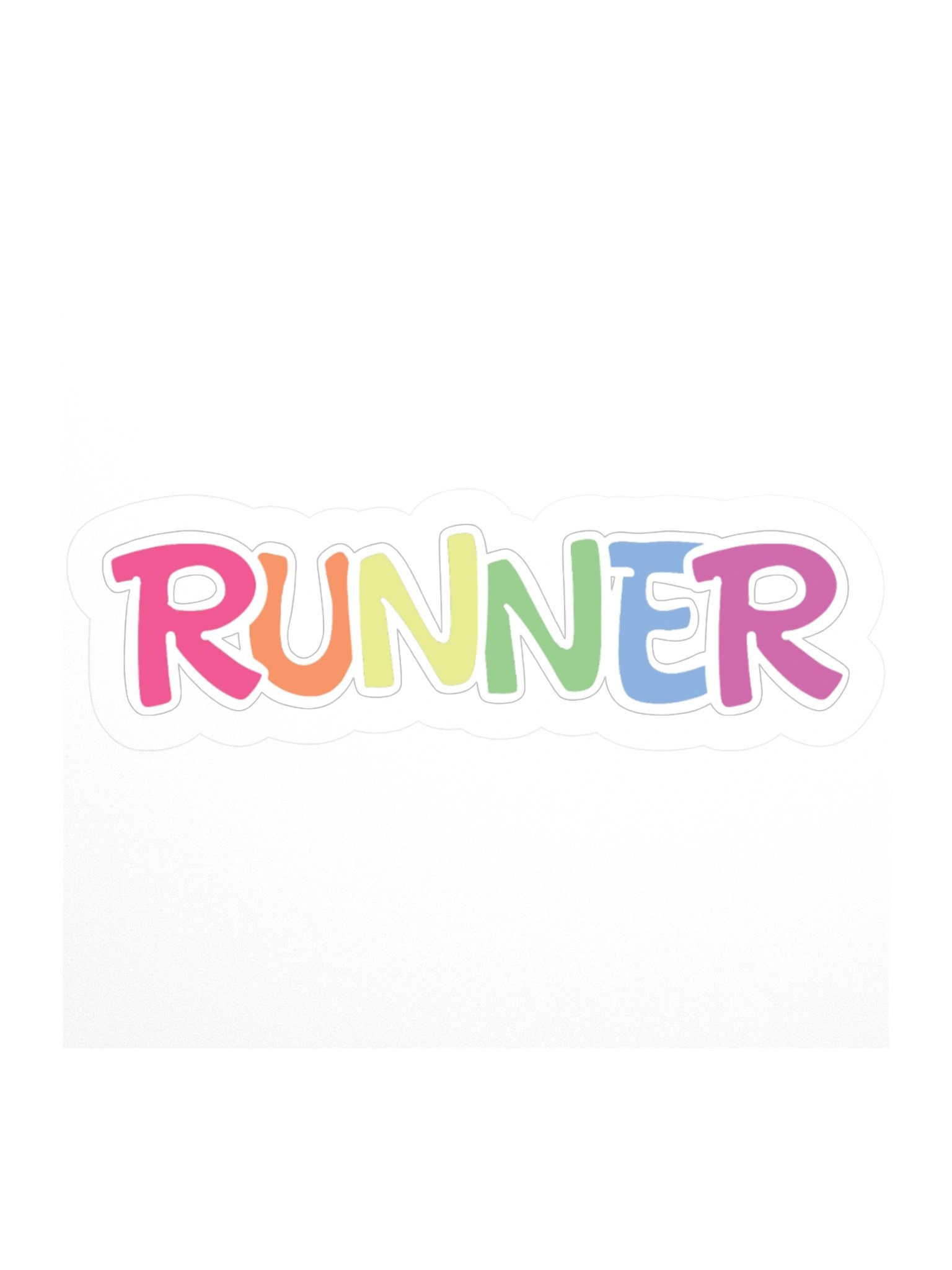 Runner The Husky Logo Sticker product image (1)