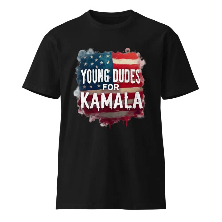 Young Dudes For Kamala Patriotic Kamala Supporters Tee product image (1)