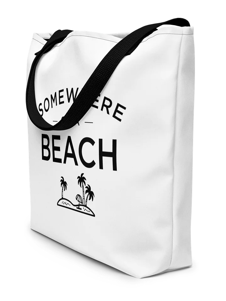 Somewhere on a Beach Large Tote Bag w/ Pocket product image (2)
