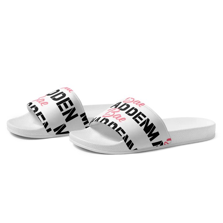 MaddenBae Mens Signature Slides White product image (2)