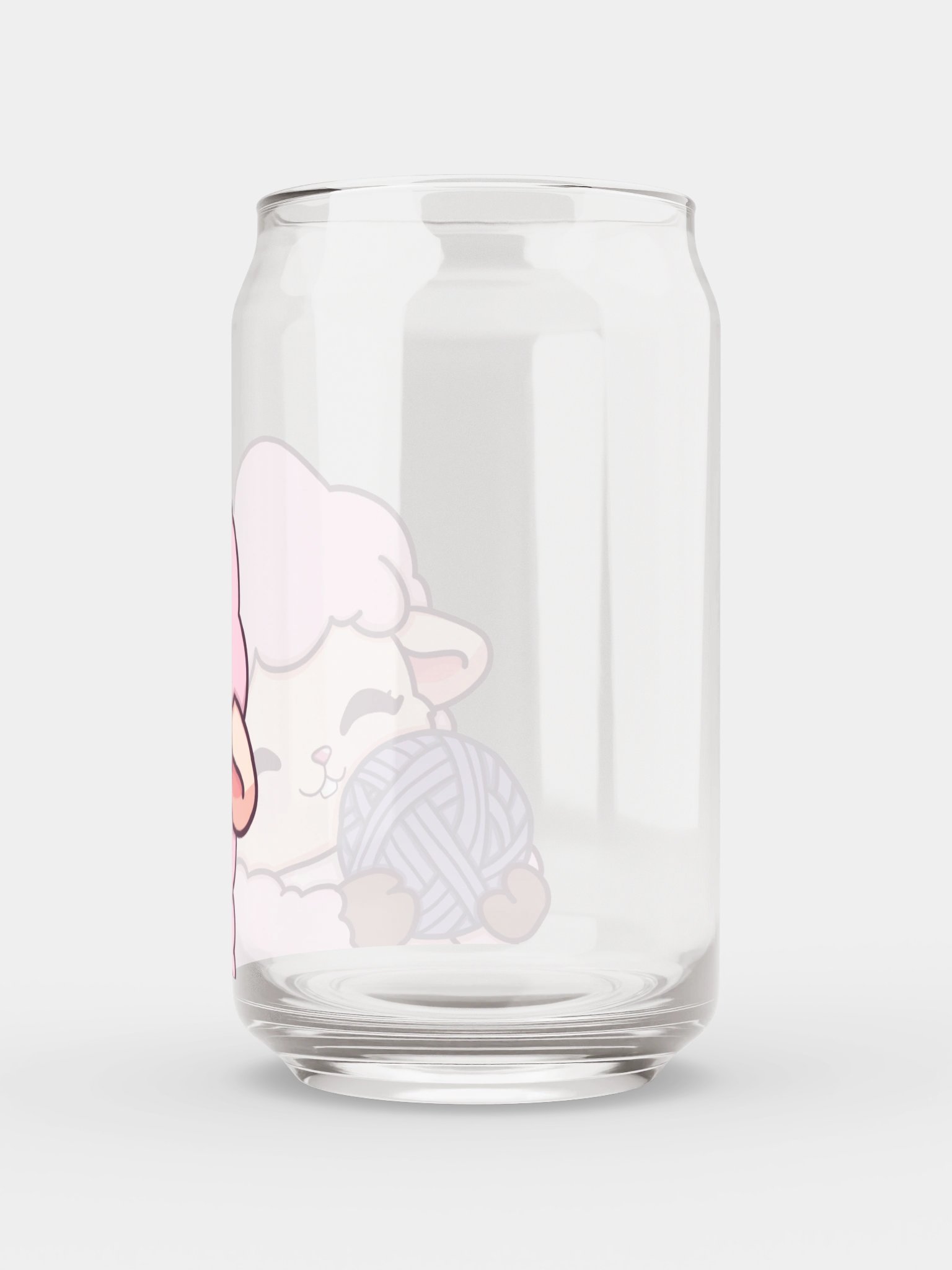Sheep Hugging Yarn Ball Glass product image (6)