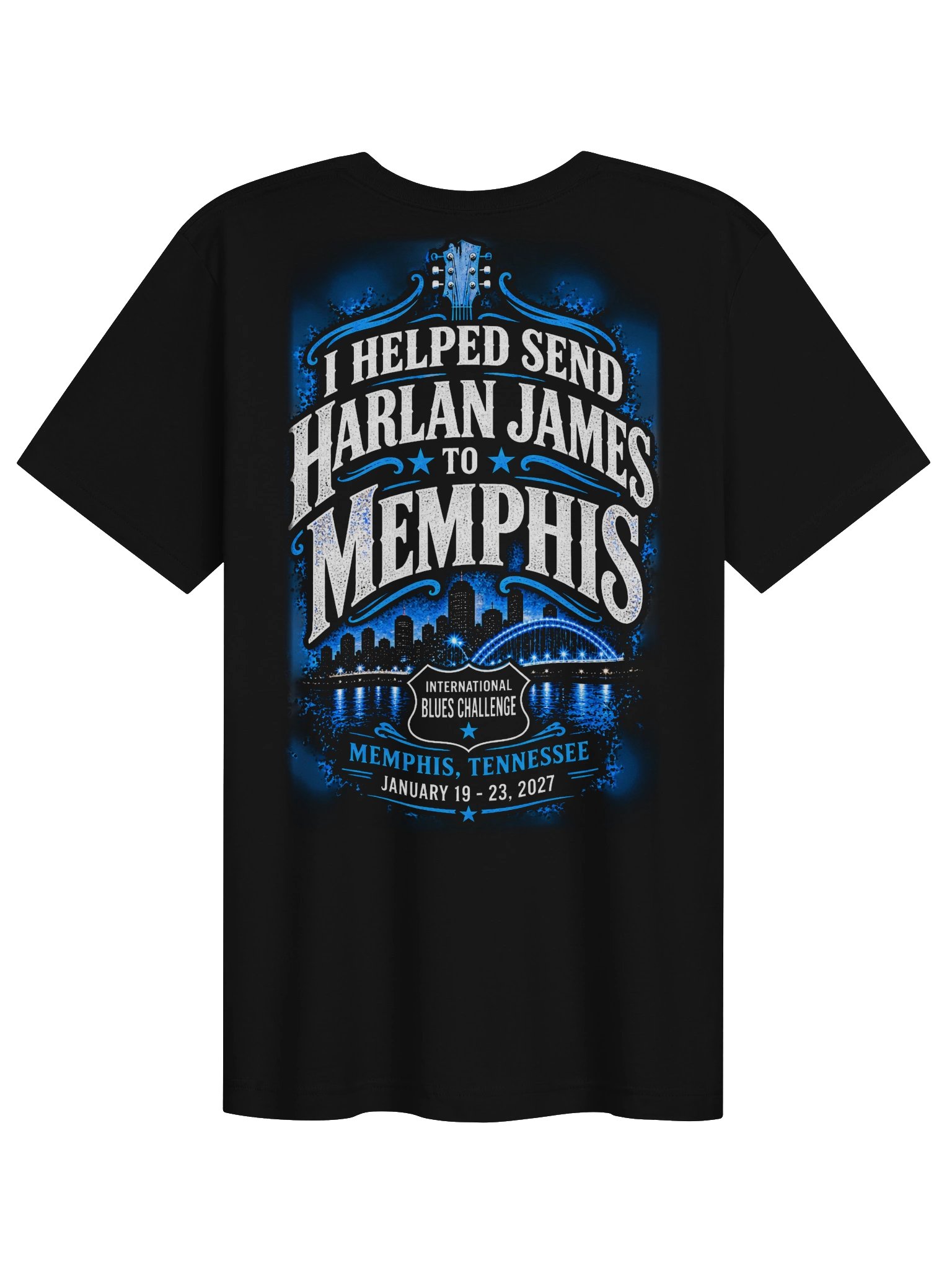 Harlan James – Road to Memphis 2027 | Limited Edition Supporter Tee product image (2)