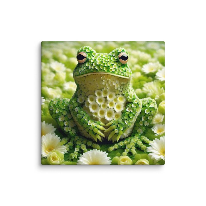 Green Flower Frog Wall Art product image (2)