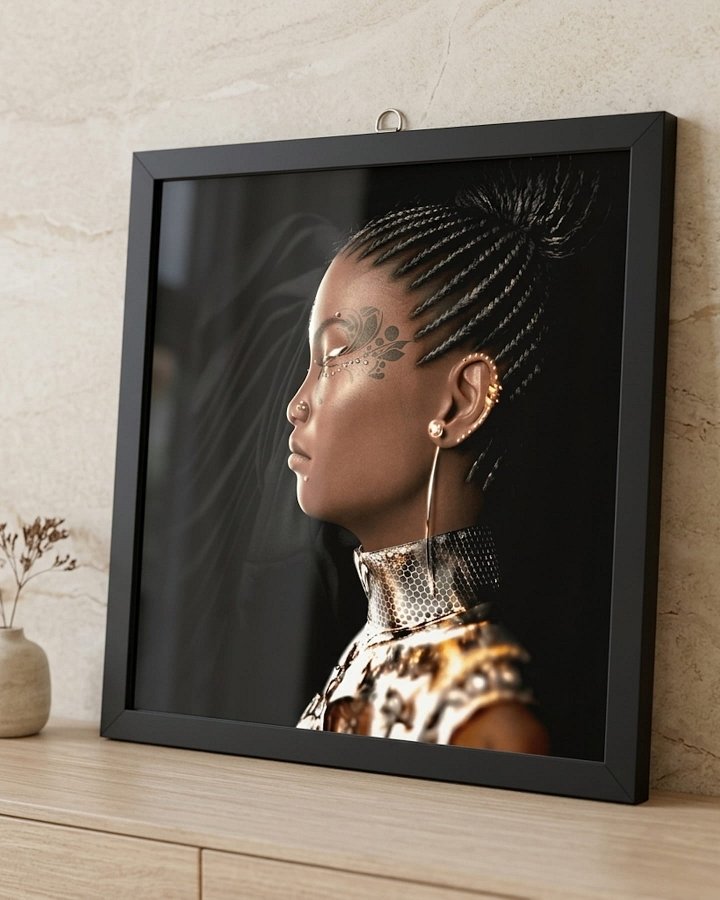 Queen Amanikhatashan Profile · Framed High-Quality Matte Poster product image (1)