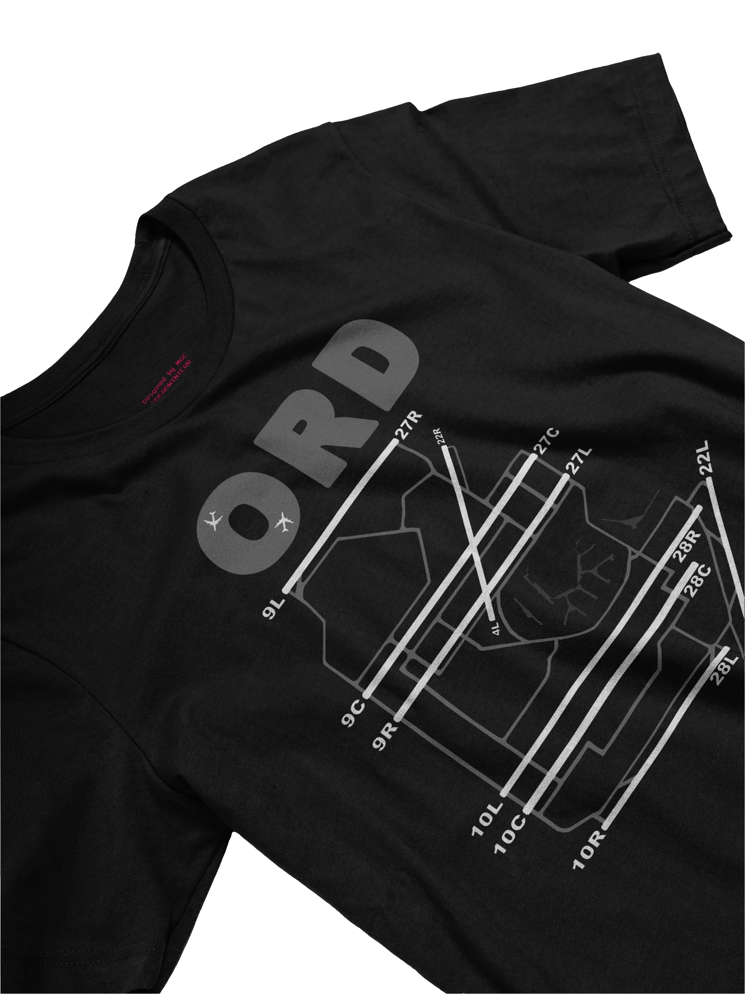 O'Hare Airport Chicago Runway Diagram Shirt product image (3)