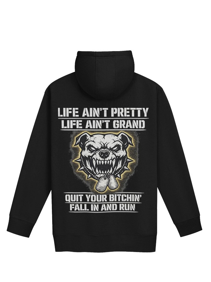 Devil Dogs on the Hunt — Life Ain't Pretty Hoodie | Warrior Shaman product image (1)