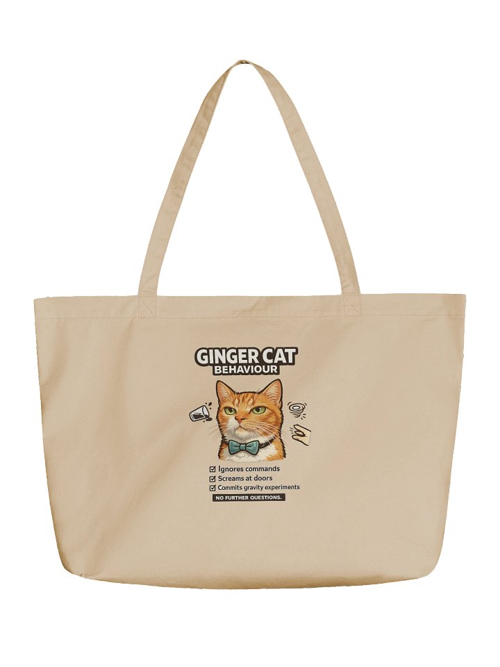 Whimsical Ginger Cat Behavior Tote product image (1)