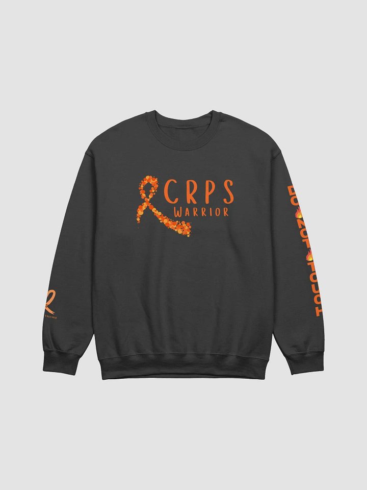 CRPS Warrior Bubble Ribbon Do Not Touch LEFT Arm Crewneck Sweatshirt (Unisex) product image (1)