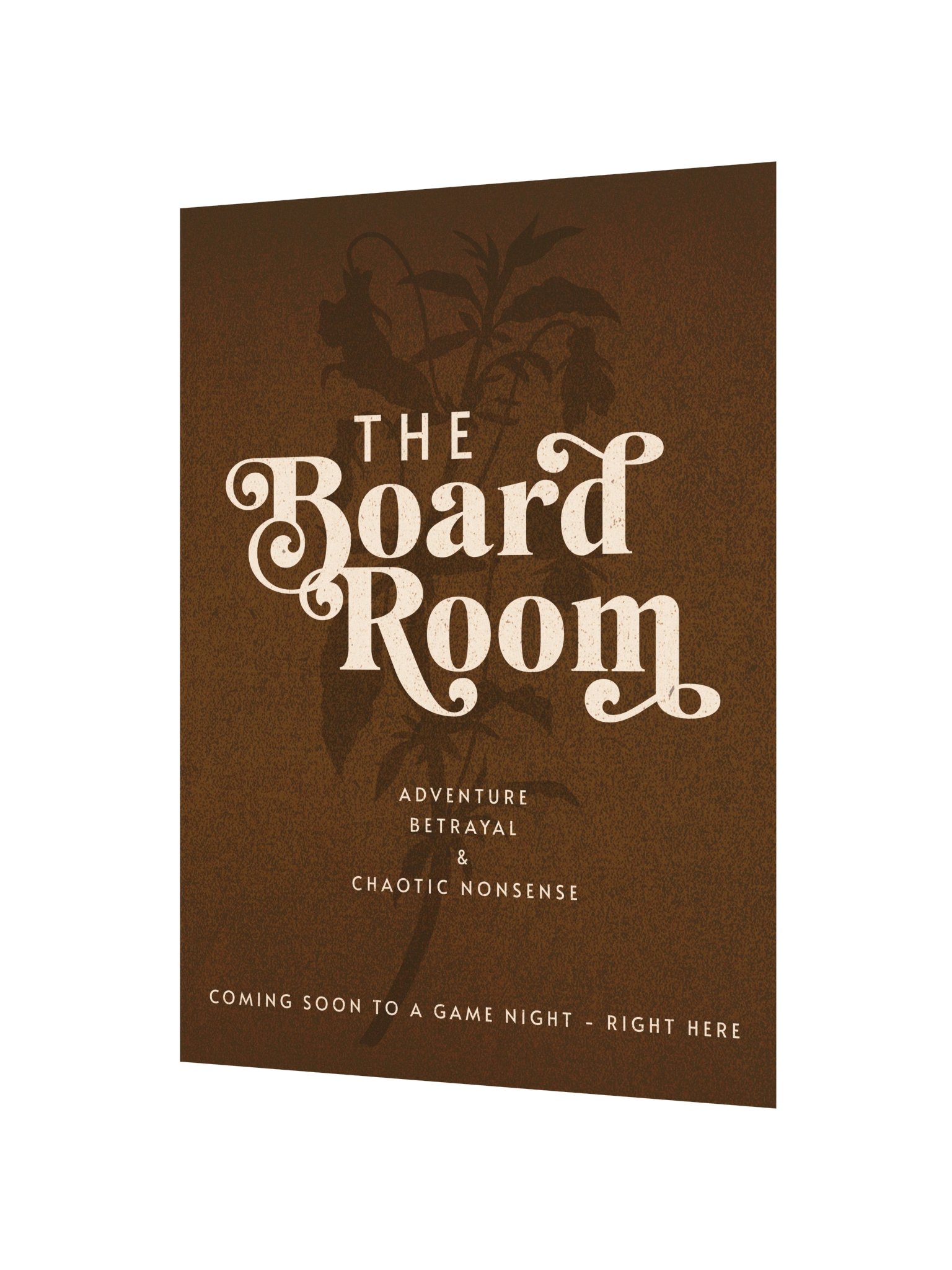 Elegant Floral Movie Poster Board Game Room Decor- UNFRAMED product image (2)