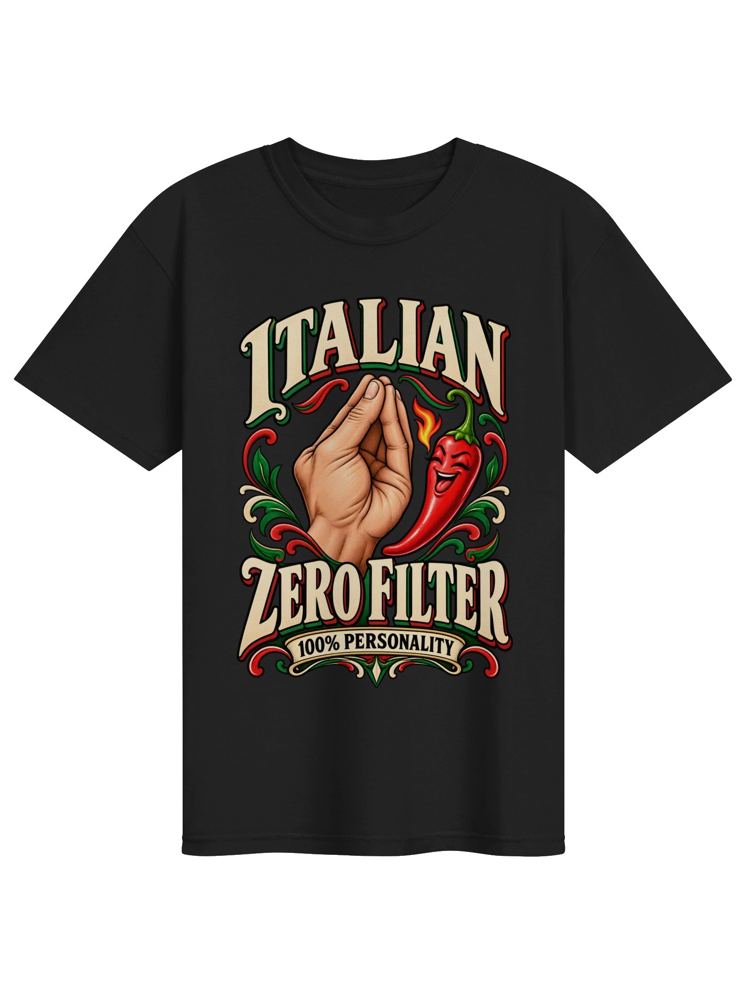 Italian. Zero Filter. 100% Personality - Men's Tee product image (1)