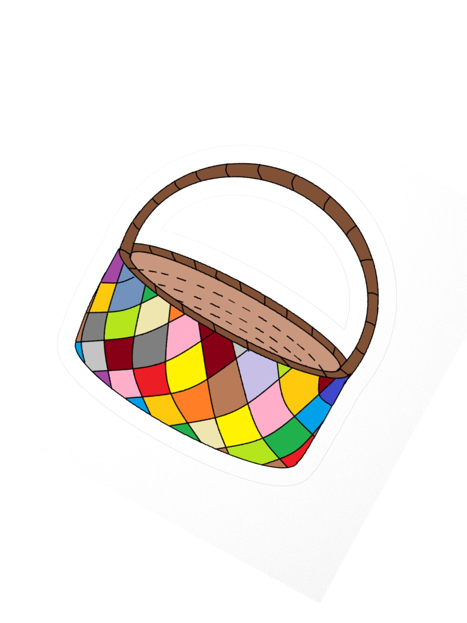 Vibrant Diamond Patchwork Kiss Cut Stickers product image (3)