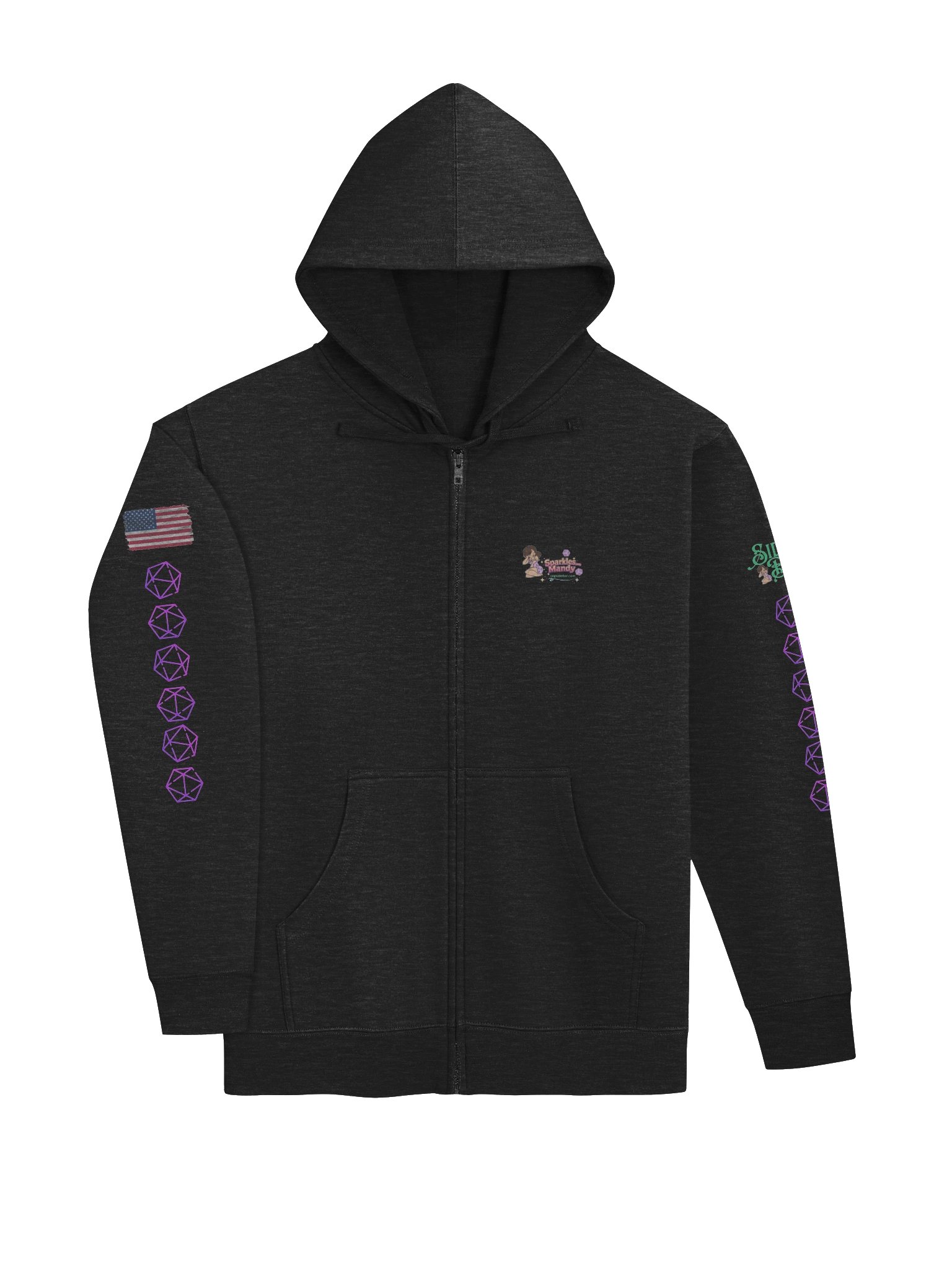 Sparkles_Mandy Zip-up Hoodie product image (3)