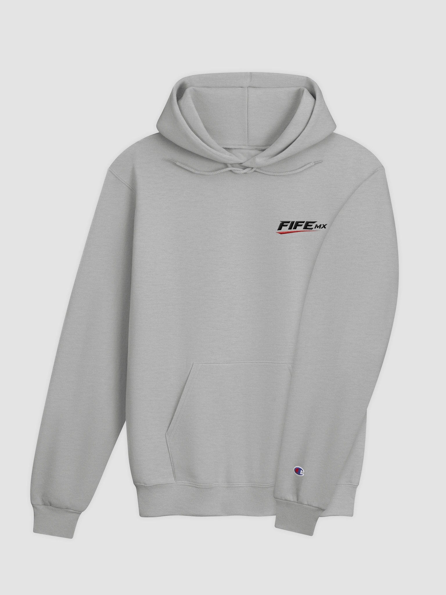 FifeMX Champion Hoodie (grey) – Embroidered Logo product image (4)
