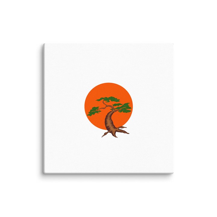 Bonsai Tree Sunset Serenity Canvas product image (19)