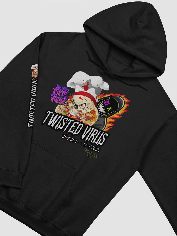 Twisted Virus: KEEP IT REAL Pizza Man Hoodie. product image (1)