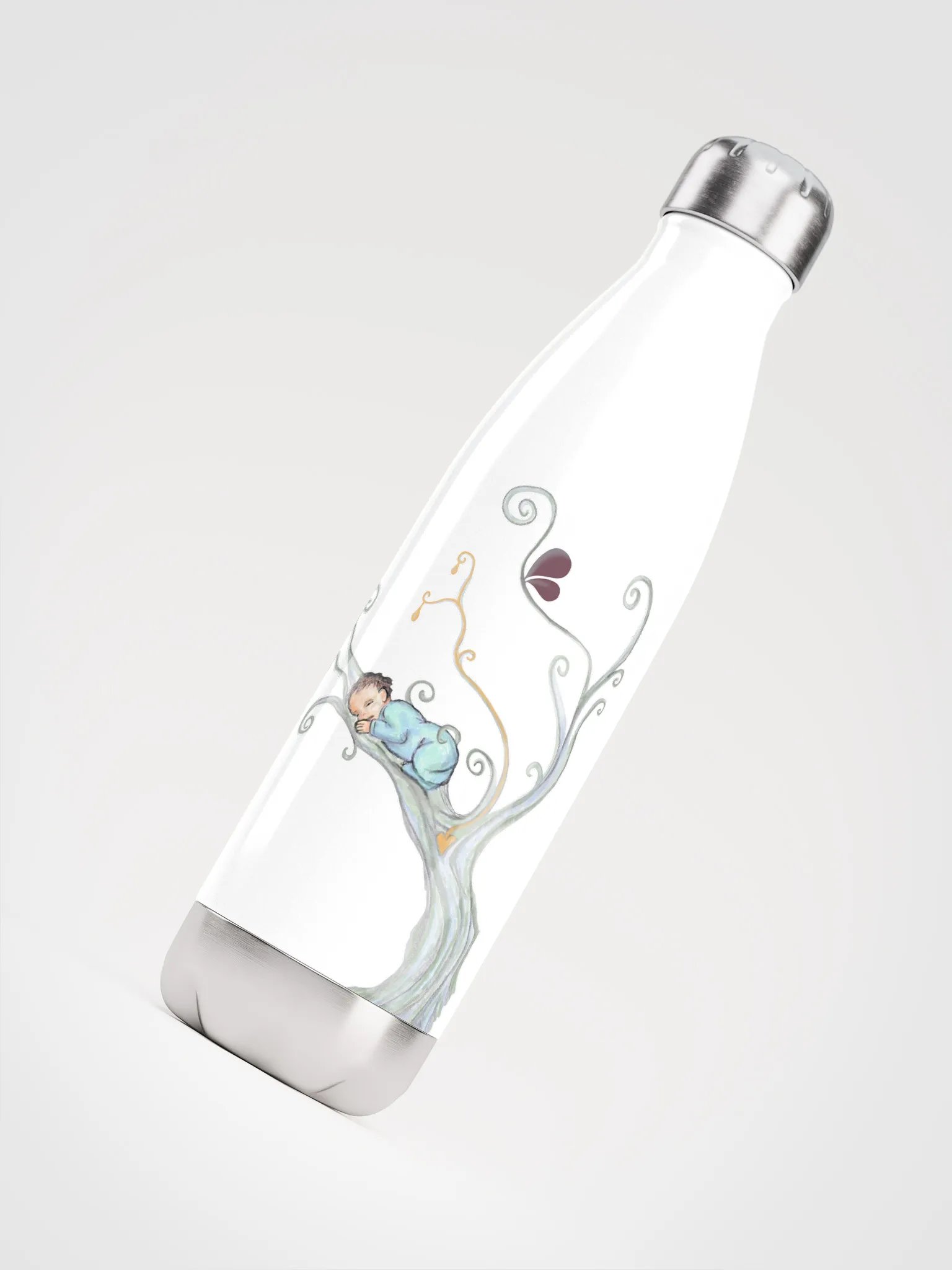 Lactation Tree Stainless Steel Water Bottle product image (4)