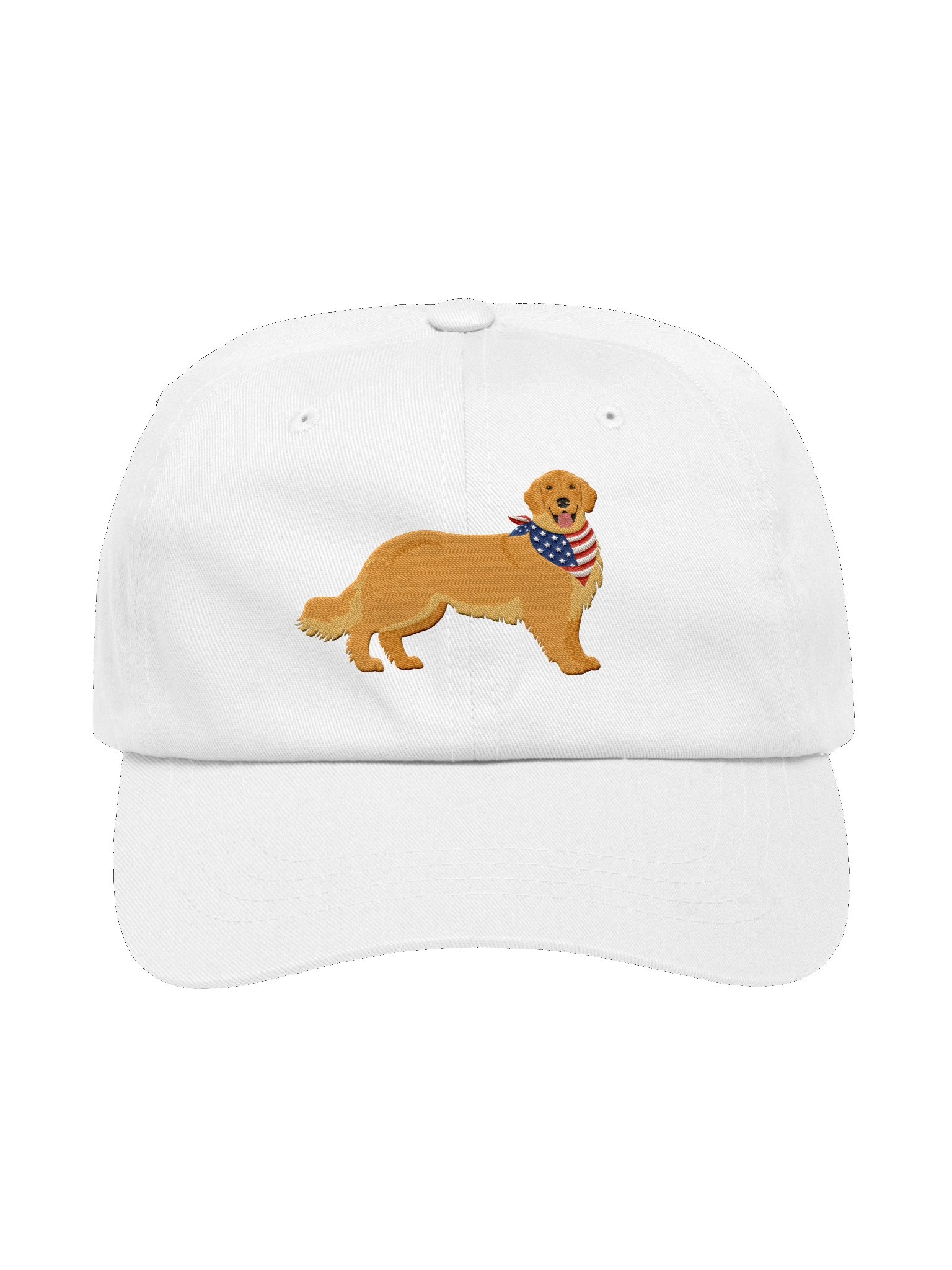 American Flag Golden Retriever Dad Hat product image (1)