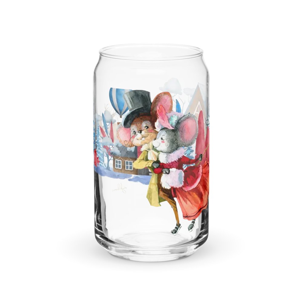 Warm Winter Embrace Can-Shaped Glass | Four Seasons of Love Collection product image (1)