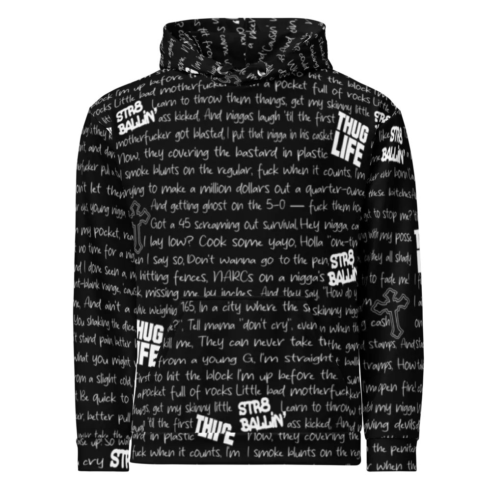 Str8 Ballin' - 2Pac - BLACK - Unisex Hoodie product image (2)
