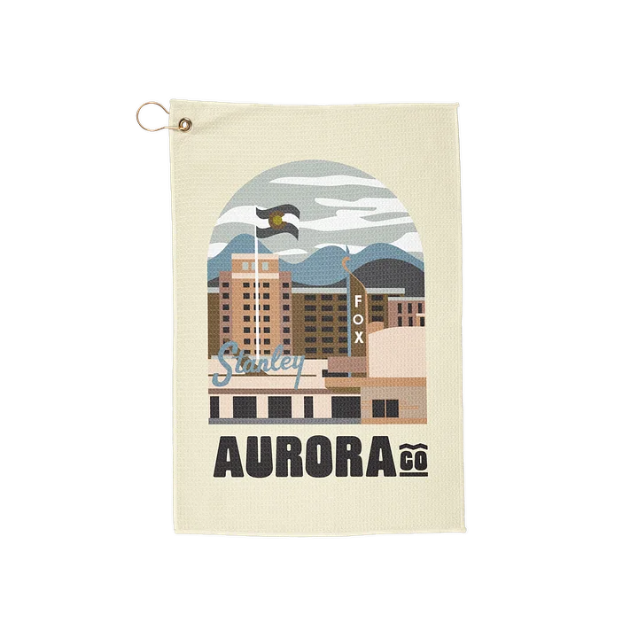 Aurora Cityscape Golf Towel product image (1)