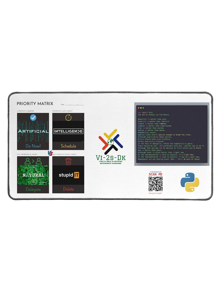 Python Programming Desk Mat product image (1)