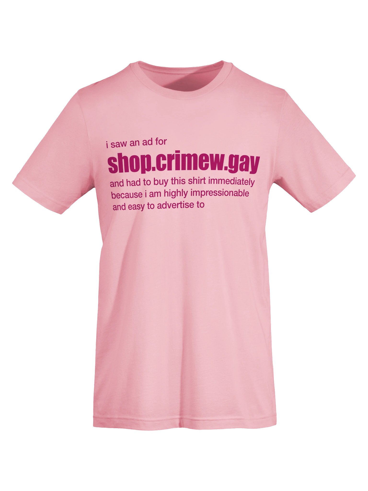 IMPRESSIONABLE CONSUMER PINK TEE product image (5)