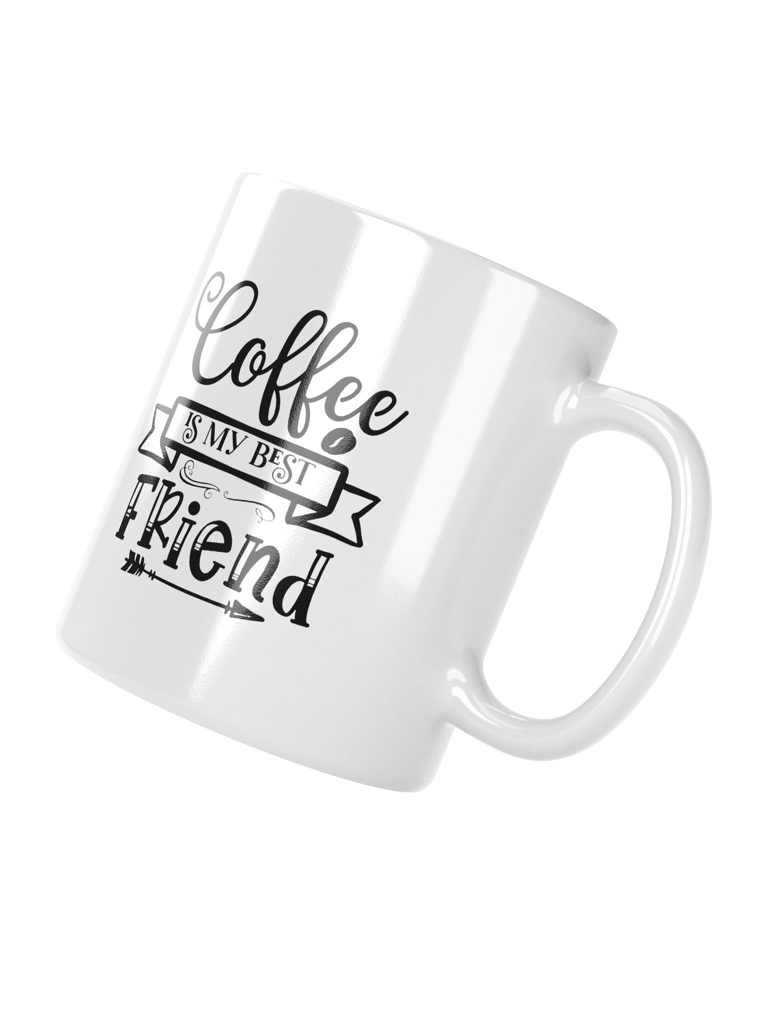 Coffee Is My Best Friend Funny Mug - Cute Coffee Lover Ceramic Cup Gift product image (9)