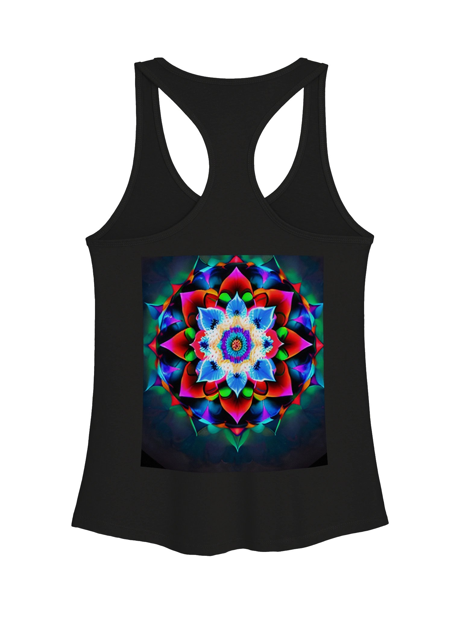 Neon Mandala Racerback Tank product image (2)