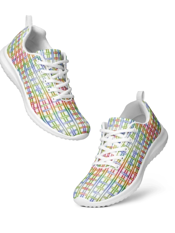 Rainbow Grid – Urban Digital Low-Top Men's Sneakers product image (3)