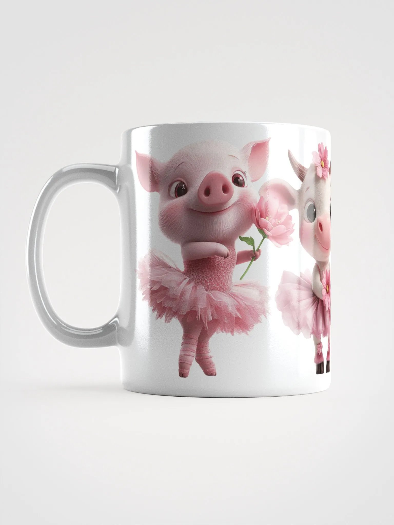 Baby Ballet Animals White Glossy Mug product image (6)