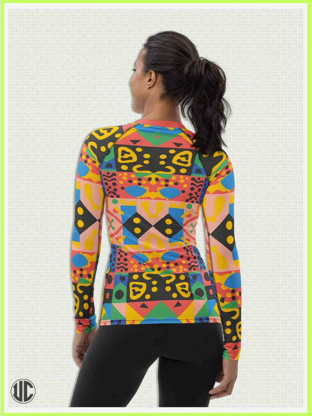 Vivid Memphis Style - Women's Rash Guard product image (2)